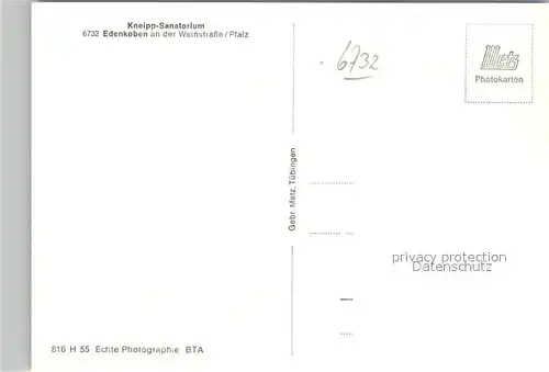 AK / Ansichtskarte Edenkoben Kneipp Sanatorium Edenkoben