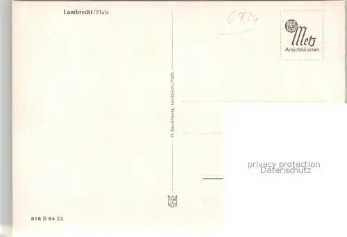 AK / Ansichtskarte Lambrecht Panorama Lambrecht