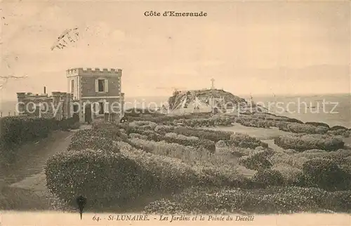 AK / Ansichtskarte Saint Lunaire Cote d Emeraude Garten Point du Decolle Saint Lunaire