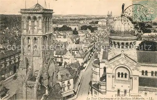 AK / Ansichtskarte Tours_Indre et Loire Tuerme Charlemagne Saint Martin Tours Indre et Loire