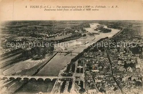 AK / Ansichtskarte Tours_Indre et Loire Fliegeraufnahme  Tours Indre et Loire
