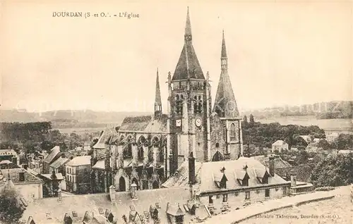 AK / Ansichtskarte Dourdan Kirche Dourdan