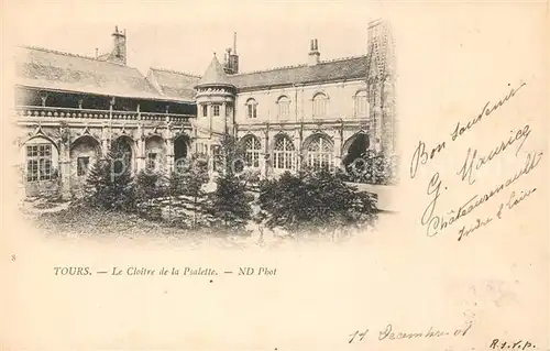 AK / Ansichtskarte Tours_Indre et Loire Cloitre de la Psalette Tours Indre et Loire