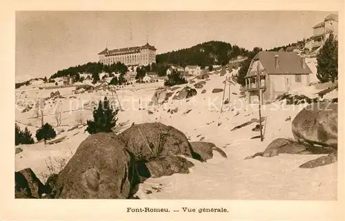 AK / Ansichtskarte Font Romeu Odeillo Via Grand Hotel Winteraufnahme Font Romeu Odeillo Via