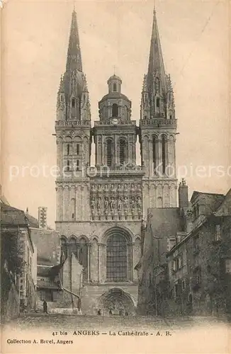 AK / Ansichtskarte Angers Kathedrale Angers