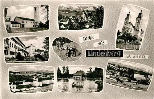 AK / Ansichtskarte Lindenberg_Allgaeu Genesungsheim Campingplatz Stiftung Eisenbahn Waisenhort Lindenberg Allgaeu