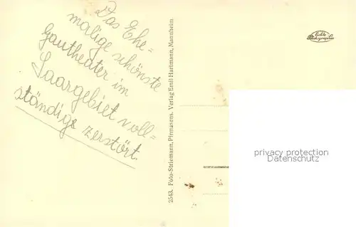 AK / Ansichtskarte Saarbruecken Gautheater Westmark  Saarbruecken