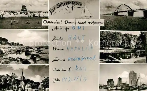 AK / Ansichtskarte Burg_Fehmarn  Burg Fehmarn