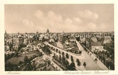 AK / Ansichtskarte Mannheim Villenviertel Mannheim