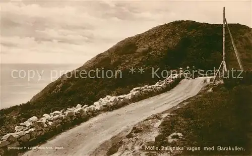 AK / Ansichtskarte Moelle Italienska vagen med Barakullen Moelle