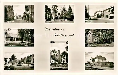 AK / Ansichtskarte Skillingaryd Jaernvaegsgatan Sommarhemmet Storgatan 