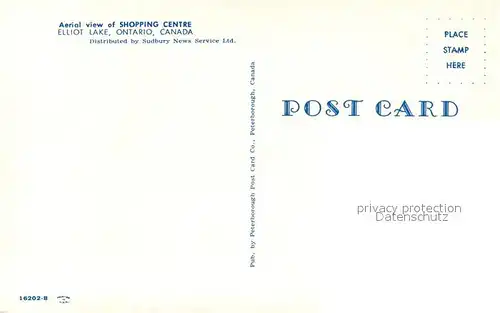 AK / Ansichtskarte Elliot_Lake Aerial View Shopping Centre  Elliot_lake
