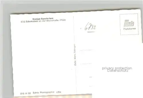 AK / Ansichtskarte Edenkoben Kneipp Sanatorium Edenkoben