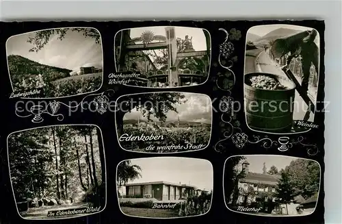 AK / Ansichtskarte Edenkoben Ludwigshoehe Oberhardter Weinfest Weinlese Edenkobener Wald Bahnhof Meierhof Edenkoben