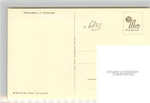 AK / Ansichtskarte Edenkoben Panorama Edenkoben