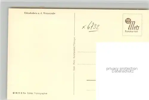 AK / Ansichtskarte Edenkoben Panorama Edenkoben