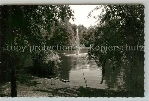 AK / Ansichtskarte Hassloch_Pfalz Vogelpark Fontaene Hassloch Pfalz