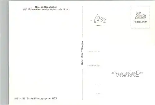 AK / Ansichtskarte Edenkoben Kneipp Sanatorium Edenkoben
