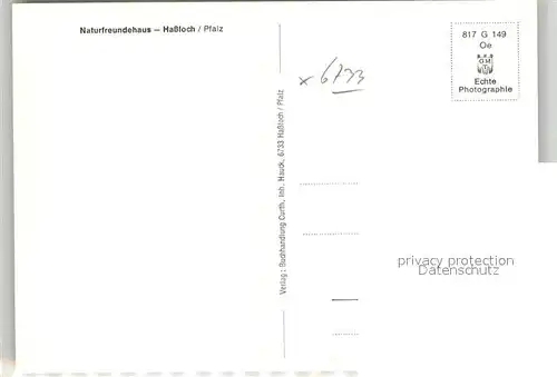 AK / Ansichtskarte Hassloch_Pfalz Naturfreundehaus am Eichelgarten Hassloch Pfalz