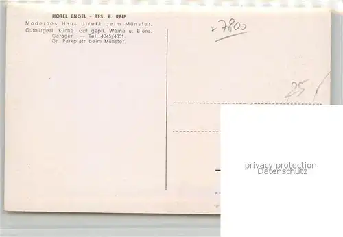 AK / Ansichtskarte Freiburg_Breisgau Hotel Engel mit Stadtansichten Freiburg Breisgau