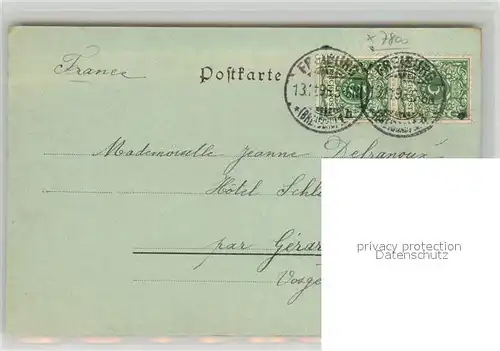 AK / Ansichtskarte Freiburg_Breisgau Eisenbahnstrasse Muensterturm Freiburg Breisgau