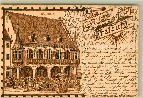 AK / Ansichtskarte Freiburg_Breisgau Historisches Kaufhaus Freiburg Breisgau