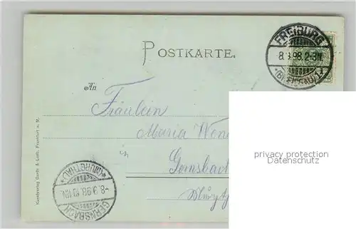 AK / Ansichtskarte Freiburg_Breisgau Panorama mit Muenster Herold Freiburg Breisgau