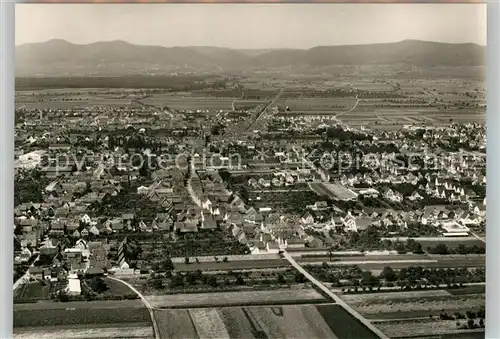 AK / Ansichtskarte Hassloch_Pfalz Fliegeraufnahme mit Hardtgebirge Hassloch Pfalz