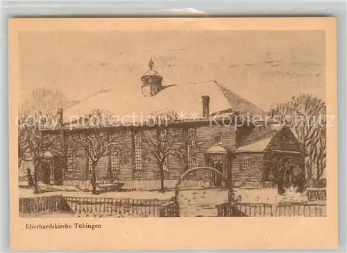 AK / Ansichtskarte Tuebingen Eberhardskirche Tuebingen