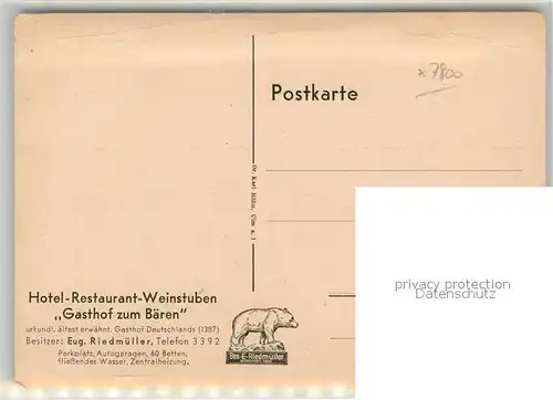 AK / Ansichtskarte Freiburg_Breisgau Oberlinden mit Schwabentor und Gasthof Baeren Freiburg Breisgau