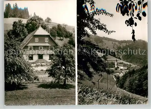 AK / Ansichtskarte St_Ulrich_Schwarzwald Gasthaus Paulihof Kirche St_Ulrich_Schwarzwald