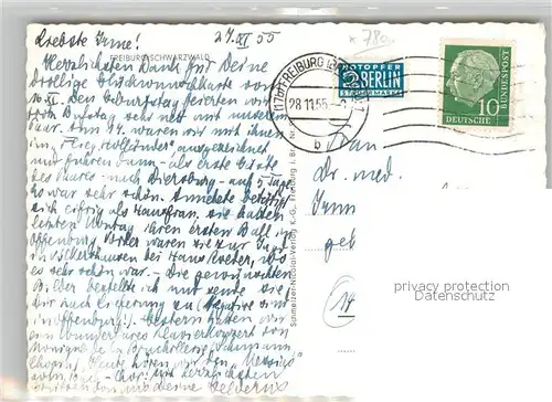 AK / Ansichtskarte Freiburg_Breisgau Panorama Freiburg Breisgau