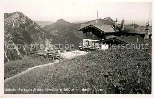 AK / Ansichtskarte Hirschberg_Mangfall Unterkunftshaus Kampen  Hirschberg Mangfall