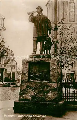 AK / Ansichtskarte Bochum Kuhhirten Standbild Bochum