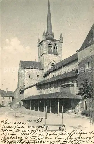 AK / Ansichtskarte Payerne Kirchenpartie Payerne