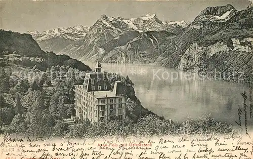 AK / Ansichtskarte Morschach Axenfels mit Urirotstock Morschach