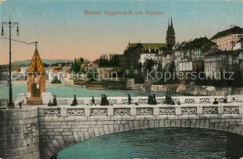 AK / Ansichtskarte Basel_BS Kaeppell Joch mit Muenster Basel_BS