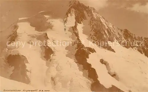 AK / Ansichtskarte Gruenhorn_GL Finsteraarhorn Gruenhornluecke Gruenhorn GL