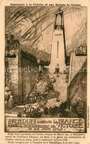 AK / Ansichtskarte Verdun_Meuse Monument Victoire  Verdun Meuse