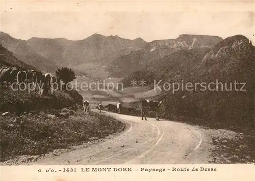 AK / Ansichtskarte Mont Dore_Puy_de_Dome Paysag Route de Besse Mont Dore_Puy_de_Dome