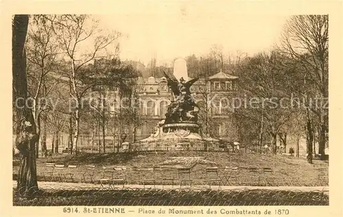 AK / Ansichtskarte Saint Etienne_Loire Place du Monument ds Comtattants Saint Etienne Loire