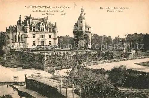 AK / Ansichtskarte Chenonceaux_Indre_et_Loire Chateau Marques Tower Chenonceaux_Indre