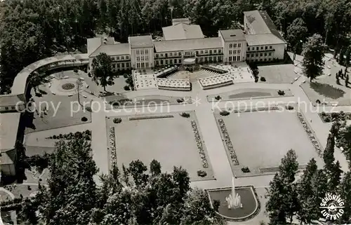 AK / Ansichtskarte Bad_Lippspringe Kaiser Karls Park Kurhaus Fliegeraufnahme Bad_Lippspringe