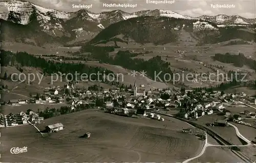 AK / Ansichtskarte Oberstaufen Fliegeraufnahme Oberstaufen