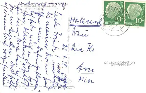 AK / Ansichtskarte Oberstaufen Fliegeraufnahme Oberstaufen