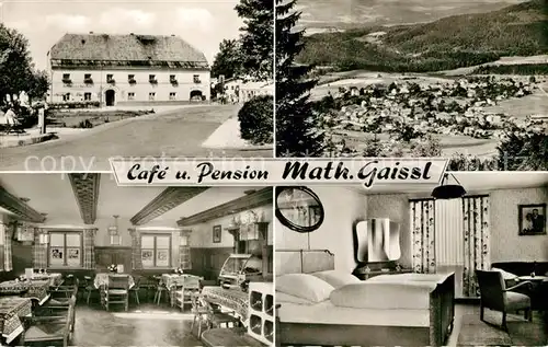 AK / Ansichtskarte Bodenmais Cafe Pension Math. Gaissl Bodenmais