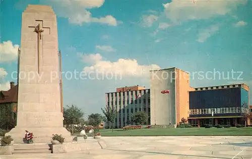 AK / Ansichtskarte Windsor_Ontario Civic Centre War Memorial City Hall  Windsor Ontario