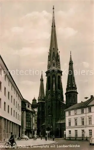 AK / Ansichtskarte Oldenburg_Niedersachsen Casinoplatz Lambertikirche  Oldenburg Niedersachsen