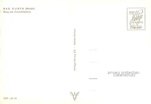 AK / Ansichtskarte Bad_Dueben Burg Freilichtbuehne Bad_Dueben