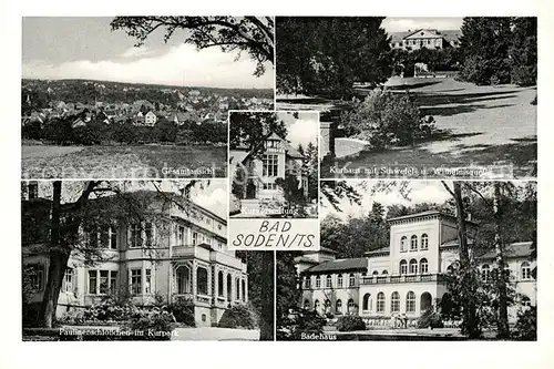 AK / Ansichtskarte Bad_Soden_Taunus Kurhaus Badehaus Paulinenschloesschen Kurpark  Bad_Soden_Taunus